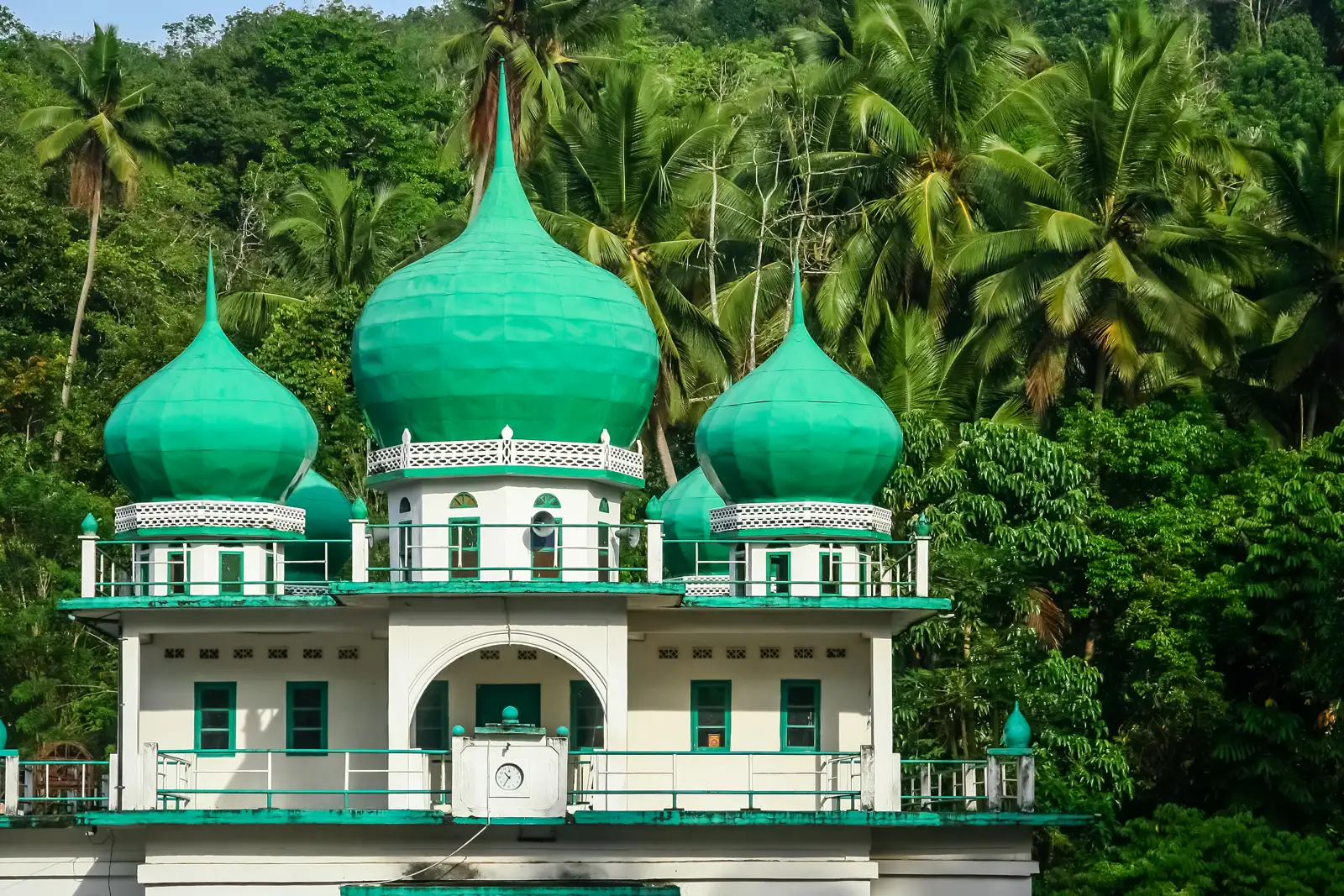 A small mosque surrounded by jungle in Sumatra